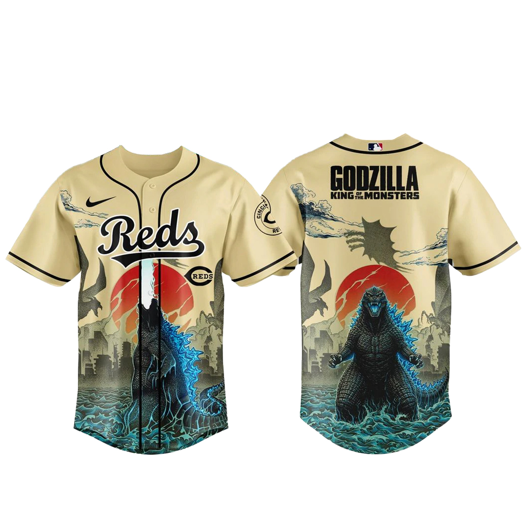 Cincinnati-Reds-x-Godzilla-King-of-The-Monsters-Baseball-Jersey.jpg Cincinnati Reds x Godzilla King of The Monsters Baseball Jersey