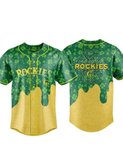 Colorado Rockies Happy St Patrick’s Day 2026 Baseball Jersey
