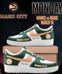 Custom Name Atlanta Hawks Basketball 2026 Magic City Air Force 1 Shoes Sneakers Version 1