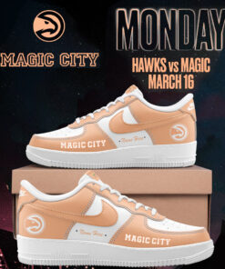Custom Name Atlanta Hawks Basketball 2026 Magic City Air Force 1 Shoes Sneakers Version 2