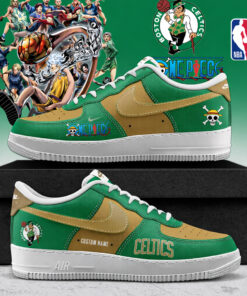 Custom Name Boston Celtics x One Piece 2026 Air Force 1 Shoes Sneakers