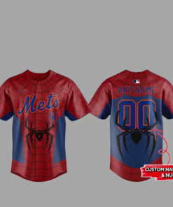 Custom Name New York Mets x Spider Man 2026 Baseball Jersey