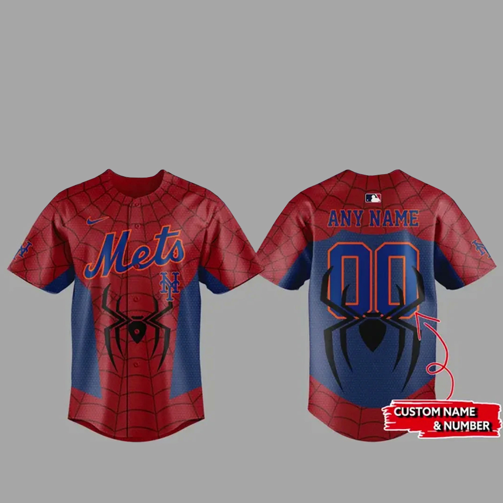 Custom-Name-New-York-Mets-x-Spider-Man-2026-Baseball-Jersey.jpg Custom Name New York Mets x Spider Man 2026 Baseball Jersey