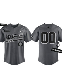 Custom Name and Number Oklahoma State Cowboys Military Appreciation Night 2026 Baseball Jersey