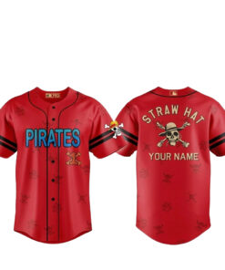 Custom Name Pittsburgh Pirates One Piece 2 Live Action Luffy Neighbours Baseball Jersey