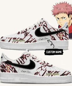 Custom Name Texas Rangers Jujutsu Kaisen 2026 Air Force 1 Shoes Sneakers
