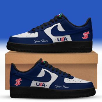 Custom Name USA Baseball World Baseball Classic 2026 Air Force 1 Shoes Sneakers