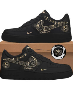 Custom Name Vegas Golden Knights Fourth Wing Night 2026 Air Force 1 Shoes Sneakers