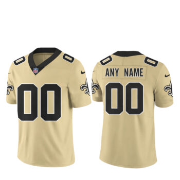 Custom Name and Number New Orleans Saints Gameday Golds Alternate Game 2026 Football Jersey