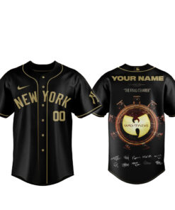 Custom Name and Number New York Yankees x Wu-Tang Forever The Final Chamber Baseball Jersey