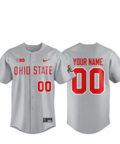 Custom Name and Number Ohio State Buckeyes 2026 Baseball Jersey
