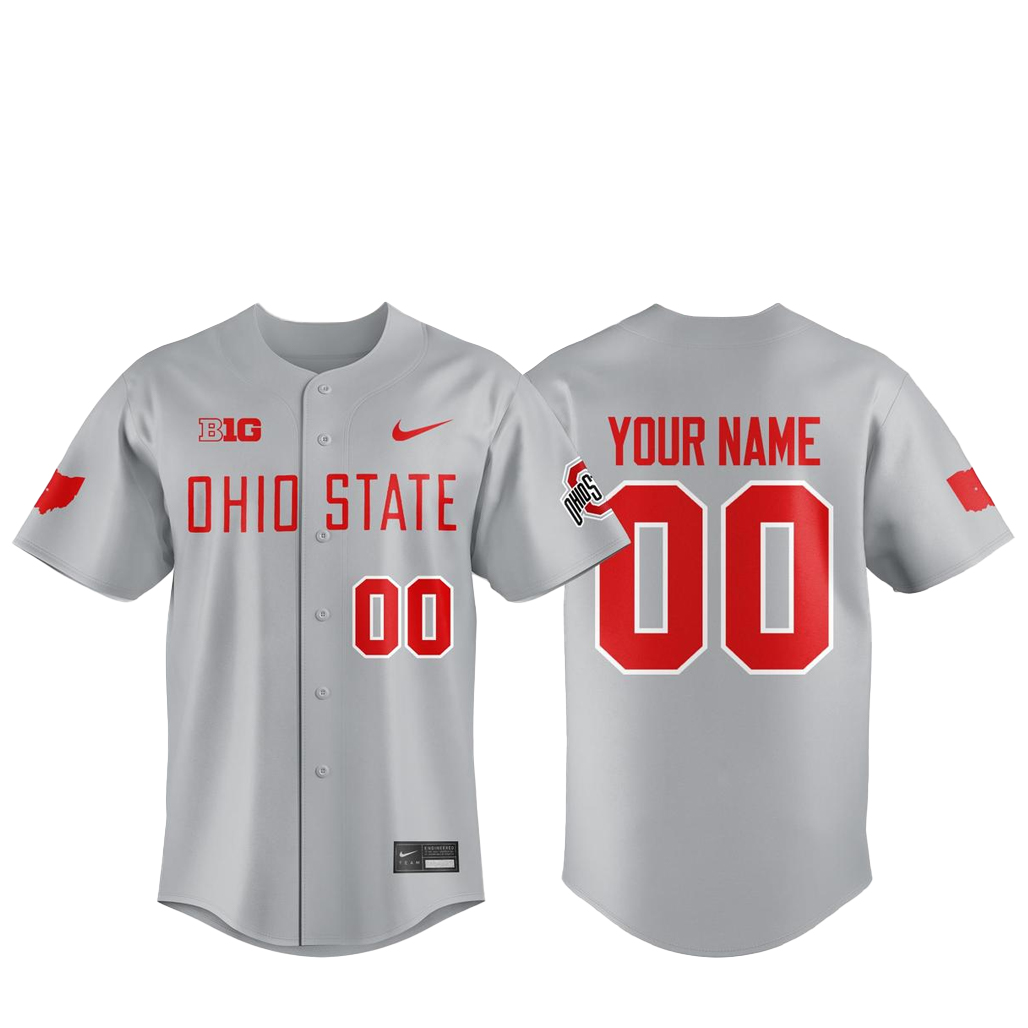 Custom-Name-and-Number-Ohio-State-Buckeyes-2026-Baseball-Jersey.jpg Custom Name and Number Ohio State Buckeyes 2026 Baseball Jersey