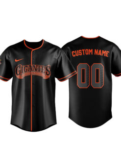 Custom Name and Number San Francisco Giants Gigantes Black 2026 Baseball Jersey