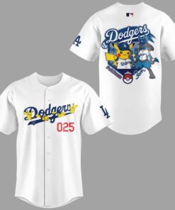Custom Number Los Angeles Dodgers x Pokemon 30th Anniversary 2026 Baseball Jersey