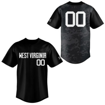 Custom Number West Virginia Mountaineers Coal Rush 2026 Baseball Jersey