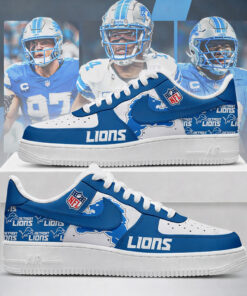 Detroit Lions Football League 2026 Air Force 1 Shoes Sneakers