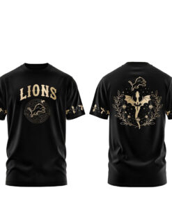 Detroit Lions Fourth Wings Night 2026 All Dark Shirt