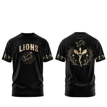 Detroit Lions Fourth Wings Night 2026 All Dark Shirt