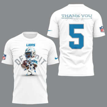 Detroit Lions Thank You David Montgomery 2026 Shirt