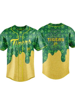Detroit Tigers Happy St Patrick’s Day 2026 Baseball Jersey