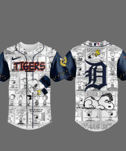 Detroit Tigers Peanuts 75th Anniversary 2026 Baseball Jersey