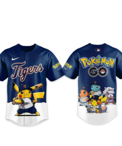 Detroit Tigers Pokemon Go Night 2026 Game Baseball Jersey