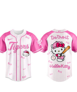 Detroit Tigers x Hello Kitty 2026 Pink Baseball Jersey