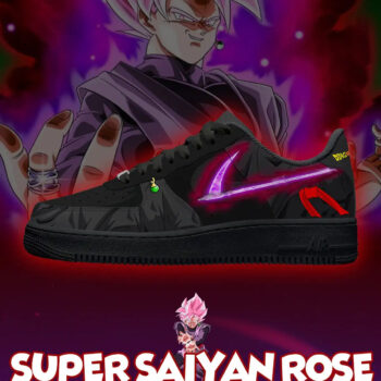 Dragon Ball Super Saiyan Rose Air Force 1 Shoes Sneakers