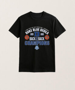 Duke Blue Devils 2026 ACC Champions Back to Back T-Shirt