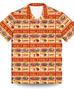 Halal Food Cart Menu Hawaiian Shirt