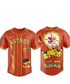 Houston Astros x Pokémon Celebrates 30 Years Baseball Jersey 2026