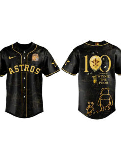 Houston Astros x Winnie The Pooh 100th Anniversary Baseball Jersey