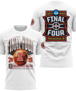 Illinois Fighting Illini 2026 NCAA Men’s Basketball Final Four White Shirt