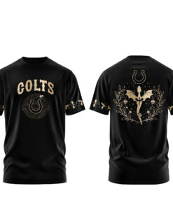 Indianapolis Colts Fourth Wings Night Football Team 2026 All Dark Shirt