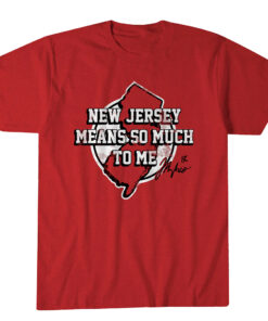 Jack Hughes New Jersey Means So Much To Me T-Shirt