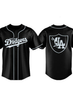 Las Vegas Raiders x Los Angeles Dodgers Night 2026 Baseball Jersey