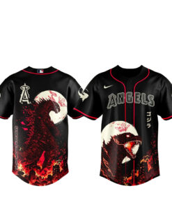 Los Angeles Angels x Godzilla Minus Zero Baseball Jersey