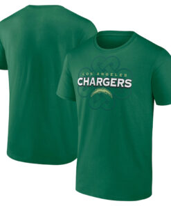 Los Angeles Chargers Green Celtic Luck T-Shirt