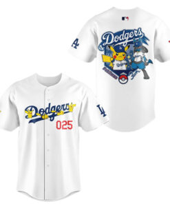 Los Angeles Dodgers Celebration 30th Pokemon 2026 Baseball Jersey