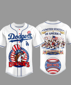 Los Angeles Dodgers Freedom 250 USA Anniversary Baseball Jersey
