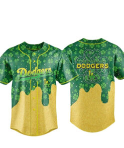Los Angeles Dodgers Happy St Patrick’s Day 2026 Baseball Jersey