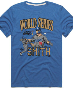 Los Angeles Dodgers Will Smith Royal 2026 Gold Collection Game Seven T-Shirt