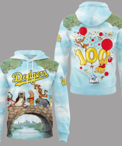 Los Angeles Dodgers Winnie Pooh 100th Anniversary 2026 Hoodie