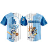 Los Angeles Dodgers x Bluey Fans Baseball Jersey 3 Los Angeles Dodgers x Bluey Fans Baseball Jersey