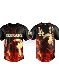Los Angeles Dodgers x Godzilla King of Monsters Baseball Jersey