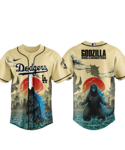 Los Angeles Dodgers x Godzilla King of The Monsters Baseball Jersey