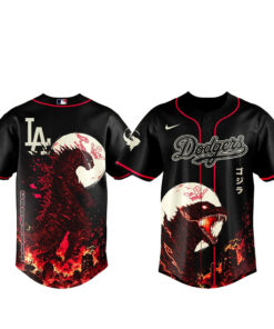 Los Angeles Dodgers x Godzilla Minus Zero Baseball Jersey