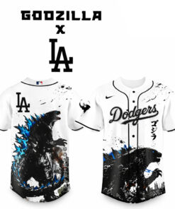 Los Angeles Dodgers x Godzilla Monster Baseball Jersey