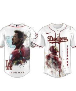 Los Angeles Dodgers x Iron Man Game Day Baseball Jersey