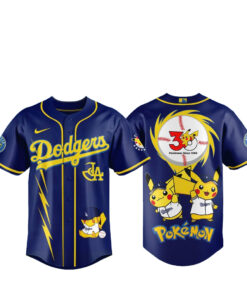 Los Angeles Dodgers x Pokémon Celebrates 30 Years Baseball Jersey 2026